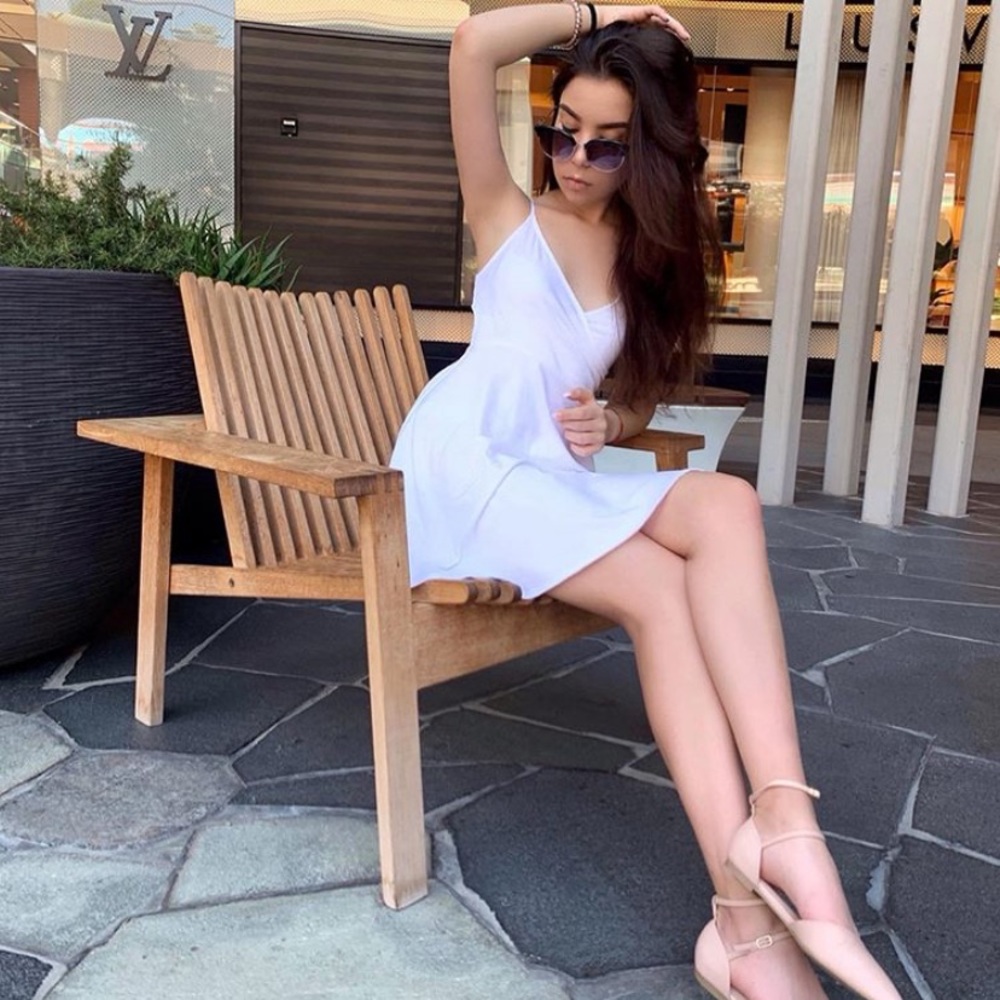 White summer dress XS